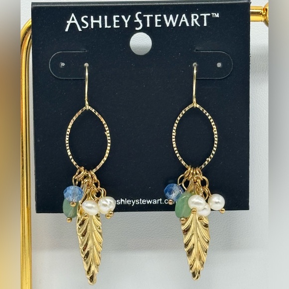 Ashley Stewart Jewelry - Ashley Stewart  Gold Tone Dangling Earrings